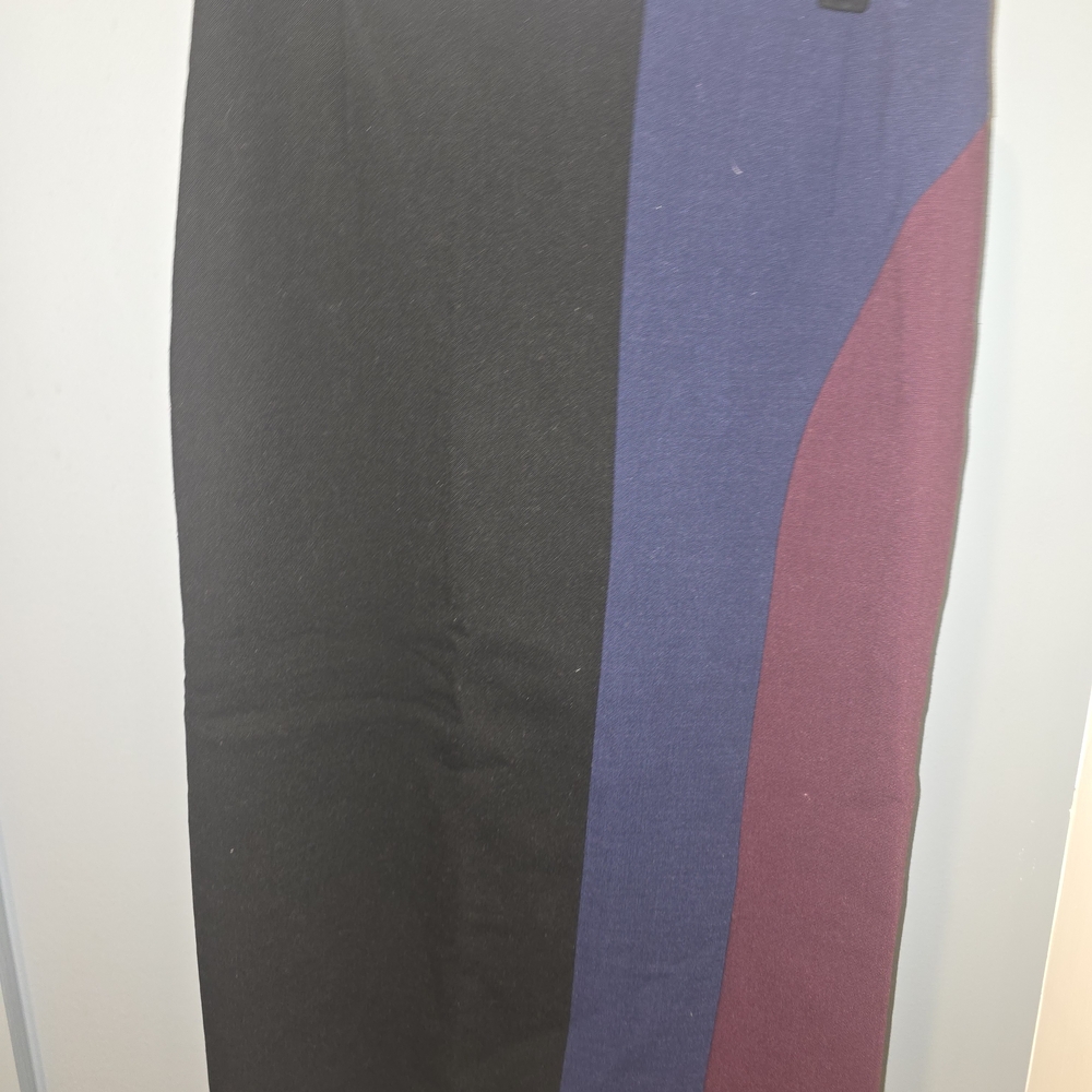Hugo Boss Black, Blue, and Purple Pencil Skirt